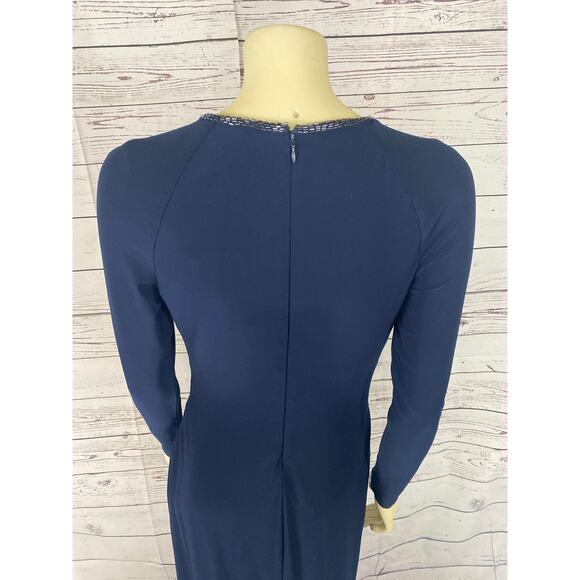 LAUREN RALPH LAUREN Beaded-Yoke Jersey Gown size 8 - Picture 5 of 11